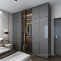 Glass door panel wardrobe